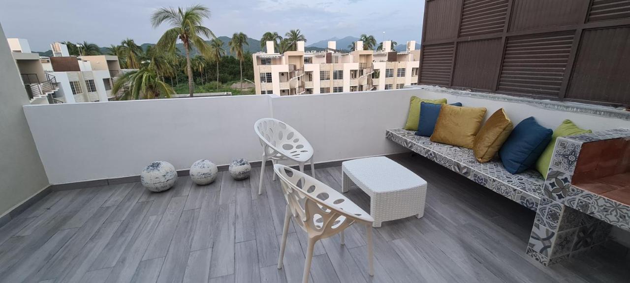 Moderno Depa Con Terraza Y Vista Extraordinaria Daire Manzanillo Dış mekan fotoğraf